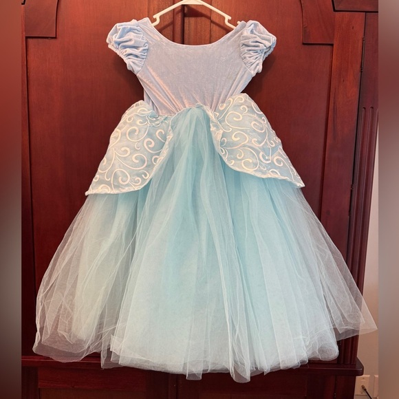 Cinderella Blue Princess Dress with Tulle Skirt Size 4-5Y - Picture 2 of 8
